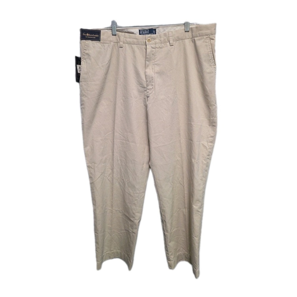 Polo Ralph‎ Lauren Mens 40x30 Khaki Preston Pant Cotton Vintage  Preppy NWT
